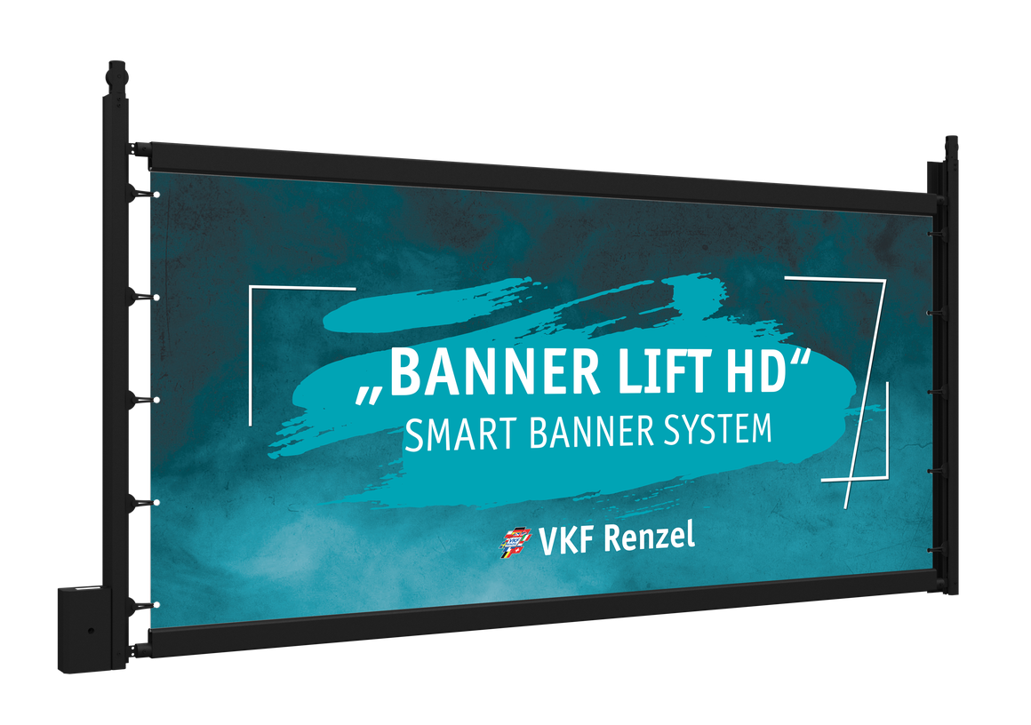 Banner Lift HD avec rails plats en noir