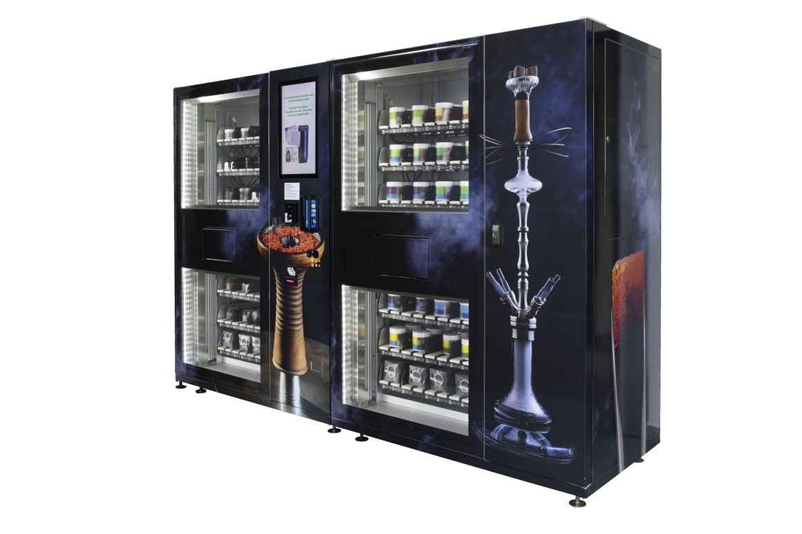 Shishaautomat mit extra viel Verkaufsfläche