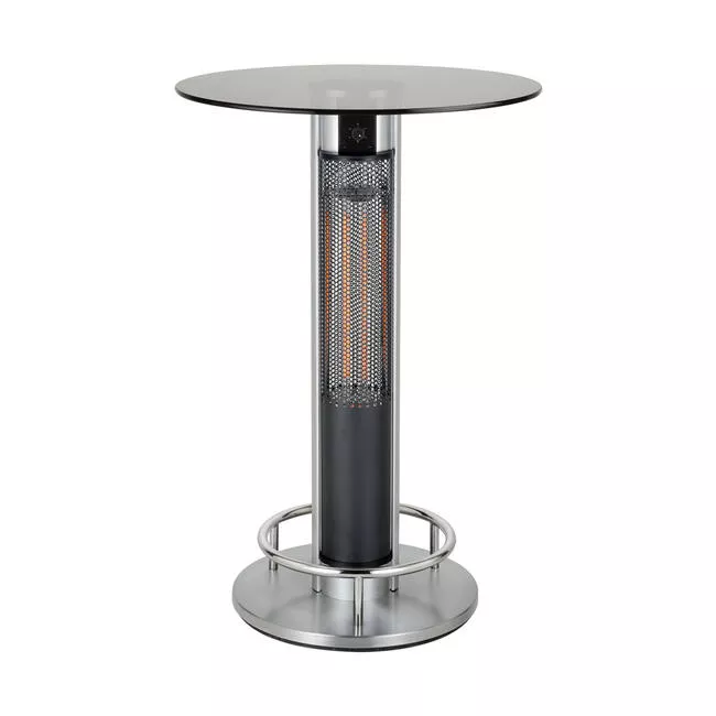 Table haute avec radiateur infrarouge