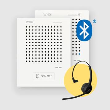 Interphone de guichet "VoiceBridge" - inclus le casque Bluetooth