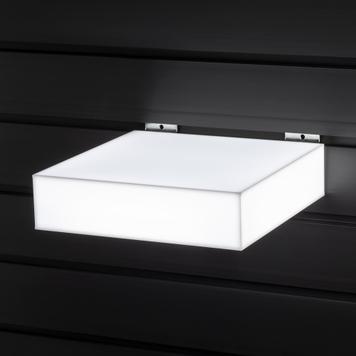 Présentoir à LED "Highlight" pour murs à lamelles