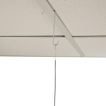 Crochet double de plafond à panneaux