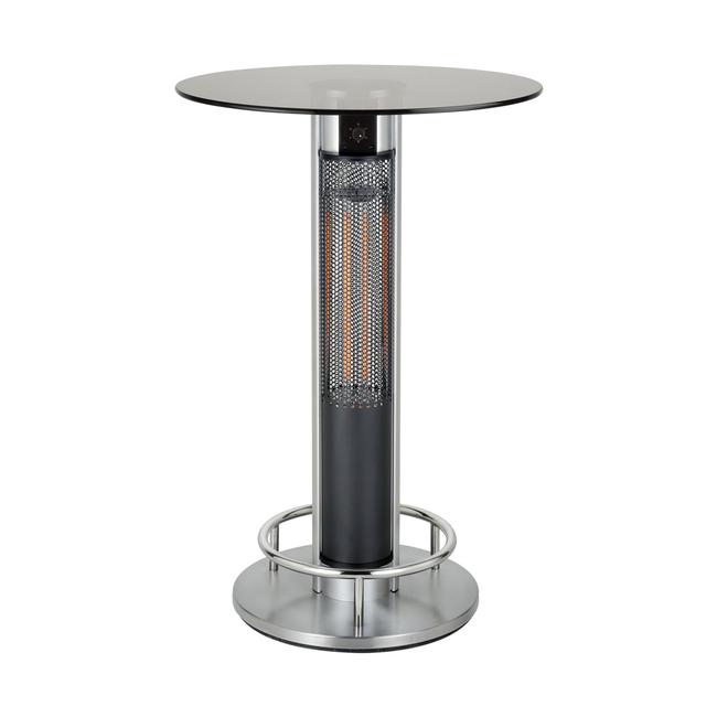 Table debout avec chauffage radiant infrarouge