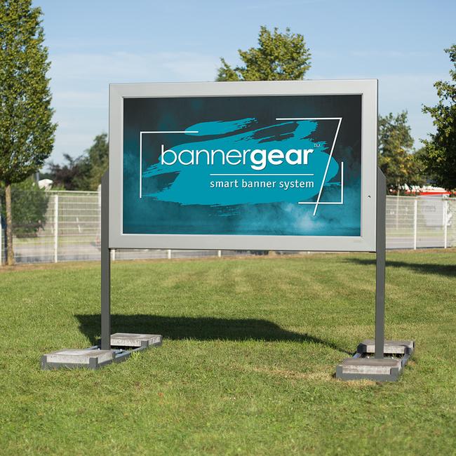 Système d'affichage "Bannergear™" pour panneau publicitaire 1 face