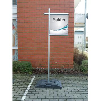 Système de fixation pour bâche publicitaire "Makler"acier
