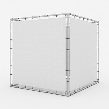 Système de cadre pour bannière à emboîter Alu Budget 42 "Cube"