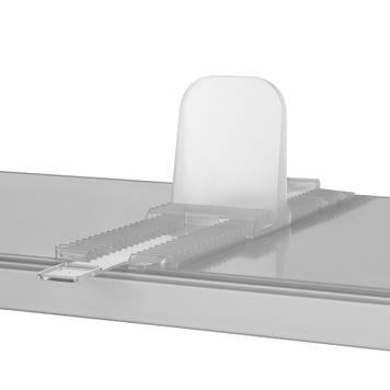 Dispositif anti-glisse pour système de séparation de compartiments Perfekta, largeur 95 mm