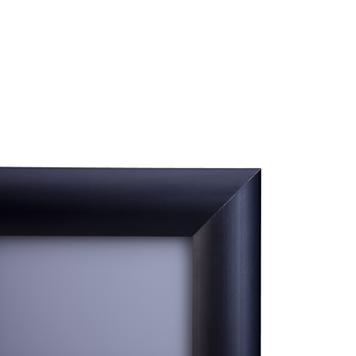 Cadre à clipser, profil de 25 mm, noir