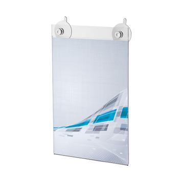 Pochette acrylique A4 en verre acrylique à ventouses