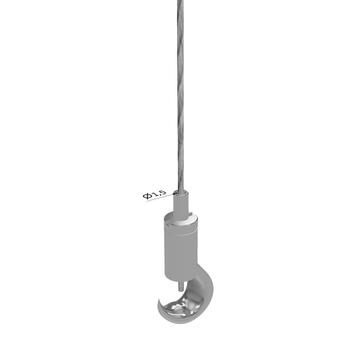 Crochet pour câble "Karabiner" et suspension