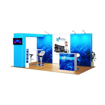 Stand d'exposition Pop-Up Stretch 5.000 x 3.000 mm