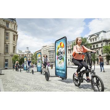 Remorque publicitaire pour vélos "Clever"