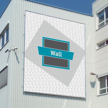 Structure en aluminium "Wall" pour bâche publicitaire