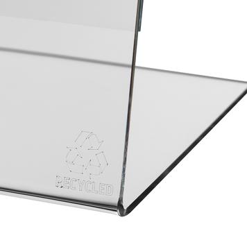 Porte-affiche en L "Classique" verre acrylique recyclé