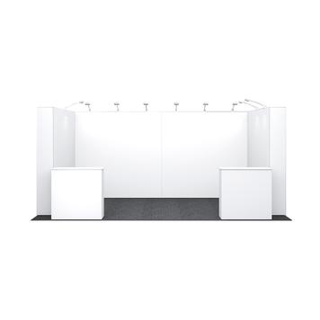 Stand d'exposition Pop-Up Stretch 5.220 x 3.000 mm
