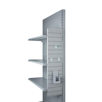Paroi à lamelles FlexiSlot® Carreau à accrocher latéralement dans les systèmes d'étagères